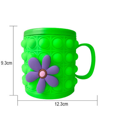 Ne pas coller facile à nettoyer bébé silicone enfants tasse de pressage tasses possibilités de personnalisation