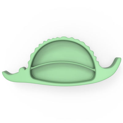 MHC Enfants Voyage Crocodile Plaque d'alimentation pour bébés de haute durabilité avec aspiration pendant 6 à 12 mois