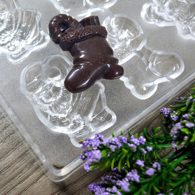 Forme de barres de chocolat 3D en polycarbonate de forme spéciale 3D faite à la main pour la cuisine et le restaurant