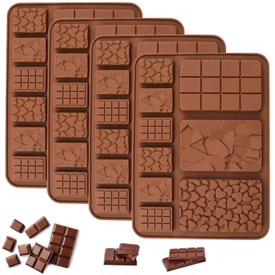 MHC Noël profond Dubai moule à barres de chocolat personnalisé grand rectangle silicone moule à chocolat