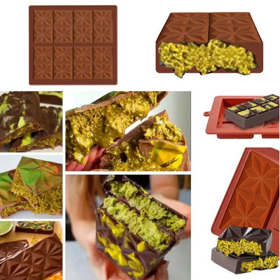 MHC Silicone Dubai Chocolat Mould Fabricants de moules de chocolat en silicone profond et petit sur mesure