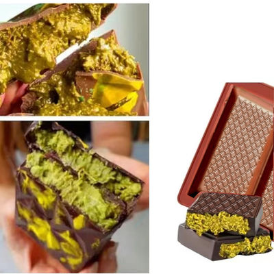 MHC Moule de chocolat de Noël pour une grande barre géométrique Nouveaux moules en forme de silicium profond Moules de chocolat Dubaï