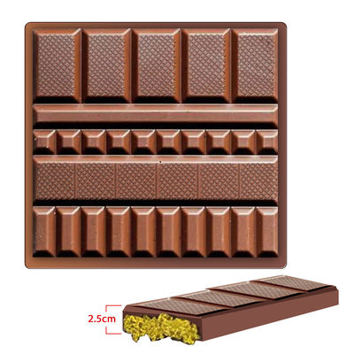 MHC moules de chocolat de Noël en plastique pour une grande barre géométrique